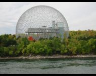 Cúpulas geodésicas, Richard Buckminster Fuller, 1967, Biosphere de Montreal, Ile Sainte-Helene, Montreal, ©Cad-projects.org