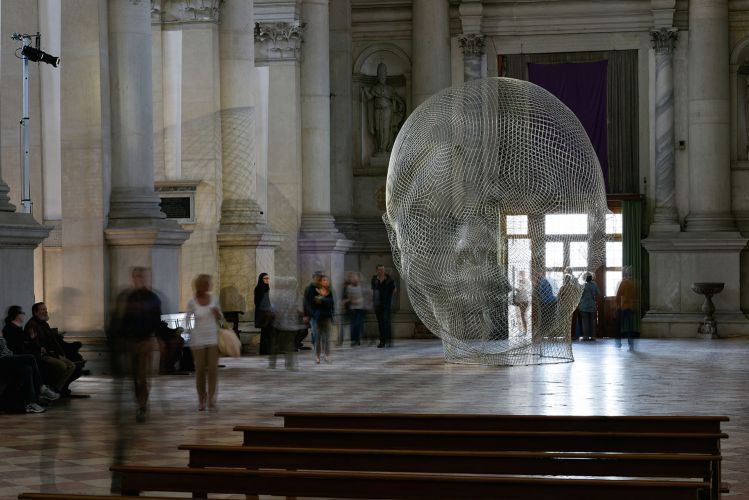 Mist, Jaume Plensa, 2015, San Giorgio Maggiore Venecia, ©Jaumeplensa.com