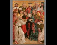 La muerte de la Virgen, Maestro del Altar de Eggelsberg, 1481, Galería Mullany Fine Art, Londres, ©Mullanyfineart.com