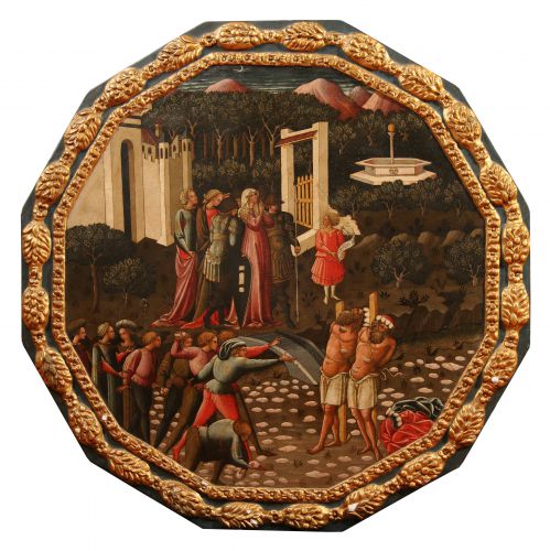Lapidacion de los ancianos de Santa Susana, S.XV, Maestro del Juicio de Paris, Galería Orsi, Milan, ©Galleriaorsi.com