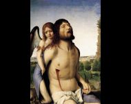 Cristo muerto sostenido por un ángel, Antonello da Messina, 1476, Museo Nacional del Prado, Madrid, ©Museodelprado.es
