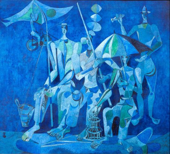 El Pescador, Heinrik Campendonk, 1948, Galeria Alon Zakaim, Londres, ©Alonzakaim.com