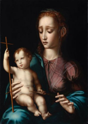 La Virgen del Huso, Luis de Morales, S.XIV, Galería Caylus, Madrid, ©Galeriacaylus.com