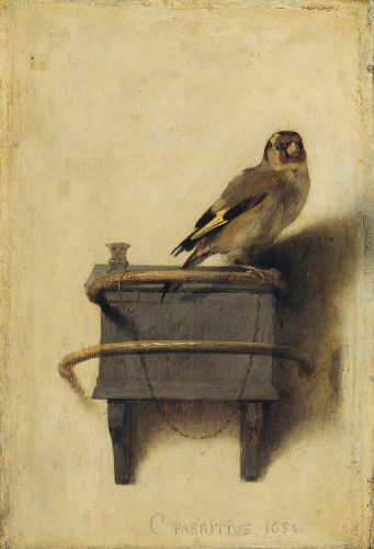 El Jilguero, Carel Fabritius, 1654, Museo Mauritshuis, La Haya, ©Mauritshuis.nl