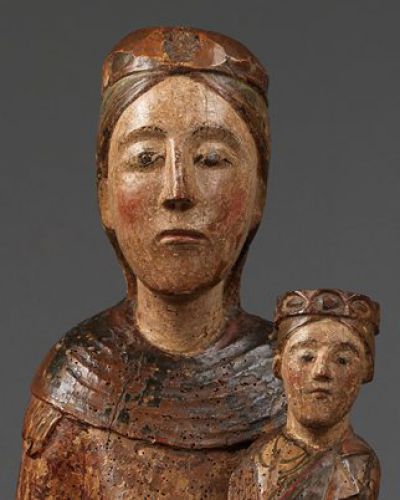 Detalle Virgen con el Niño